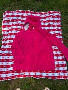 Chaps Bright Pink Hooded Ski Jacket